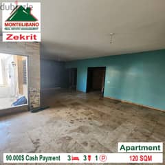 Apartment for sale in Zekrit!!!