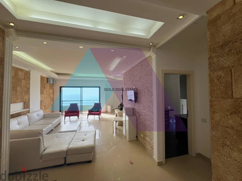 Decorated&Furnished 153m2 apartment+mountain/sea view for rent in Blat 3