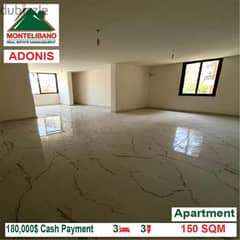 180,000$ Cash Payment!! Apartment for sale in Adonis!!