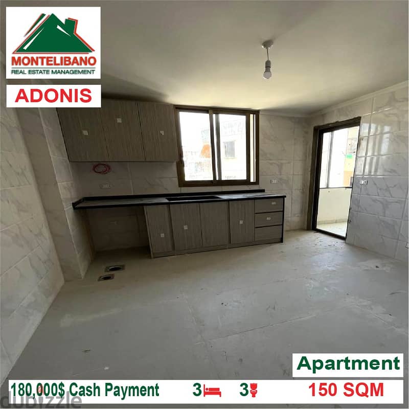 180,000$ Cash Payment!! Apartment for sale in Adonis!! 3