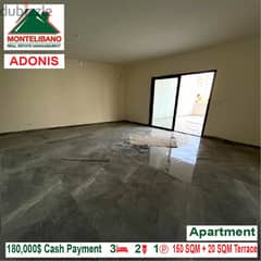 180,000$ Cash Payment!! Apartment for sale in Adonis!! 0
