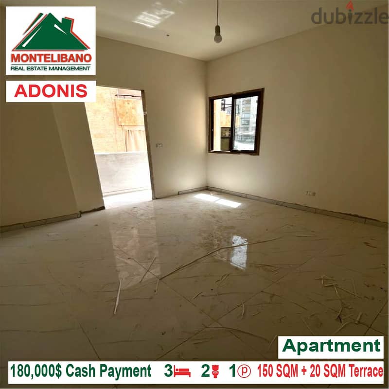 180,000$ Cash Payment!! Apartment for sale in Adonis!! 2