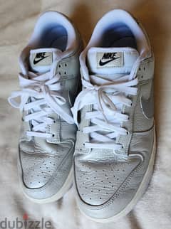 Nike Dunk Low Metallic Silver Sneakers
