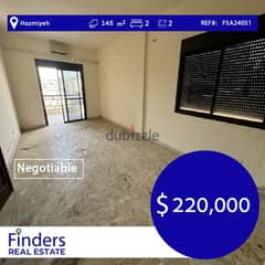 An Apartment For Sale In Hazmiyeh! | !! شقة للبيع في الحازمية 0