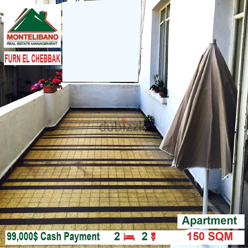 99000$!! Apartment for sale located in Furn El Chebbak 1