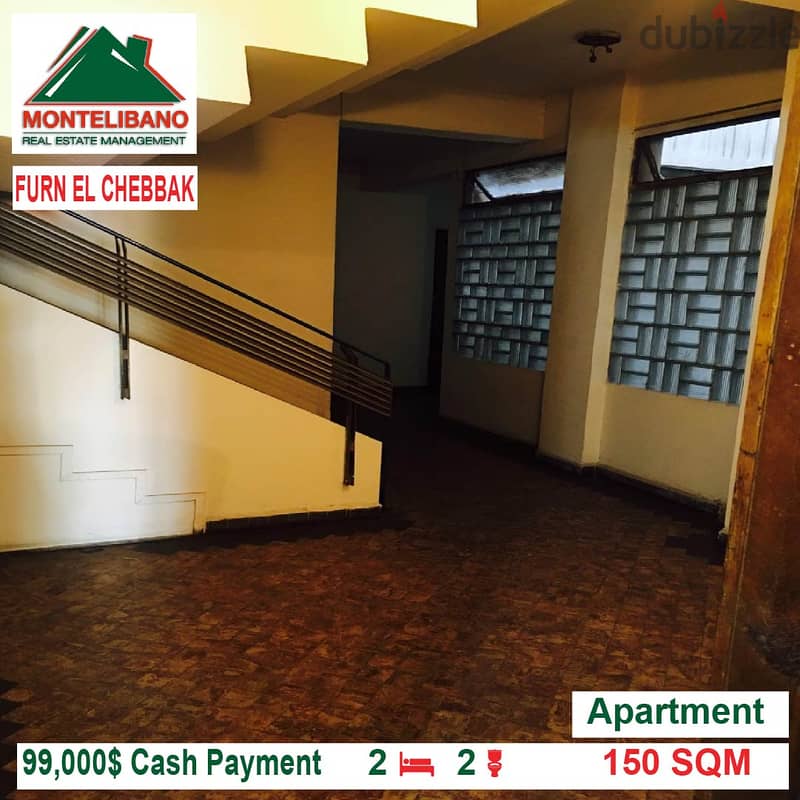 99000$!! Apartment for sale located in Furn El Chebbak 2