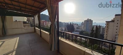Apartment with big terrace for sale in Jal El Dibشقة مع تراس كبير