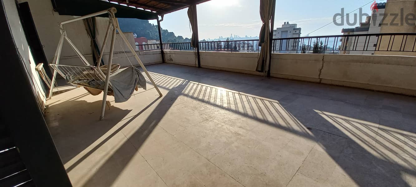 Apartment with big terrace for sale in Jal El Dibشقة مع تراس كبير 3