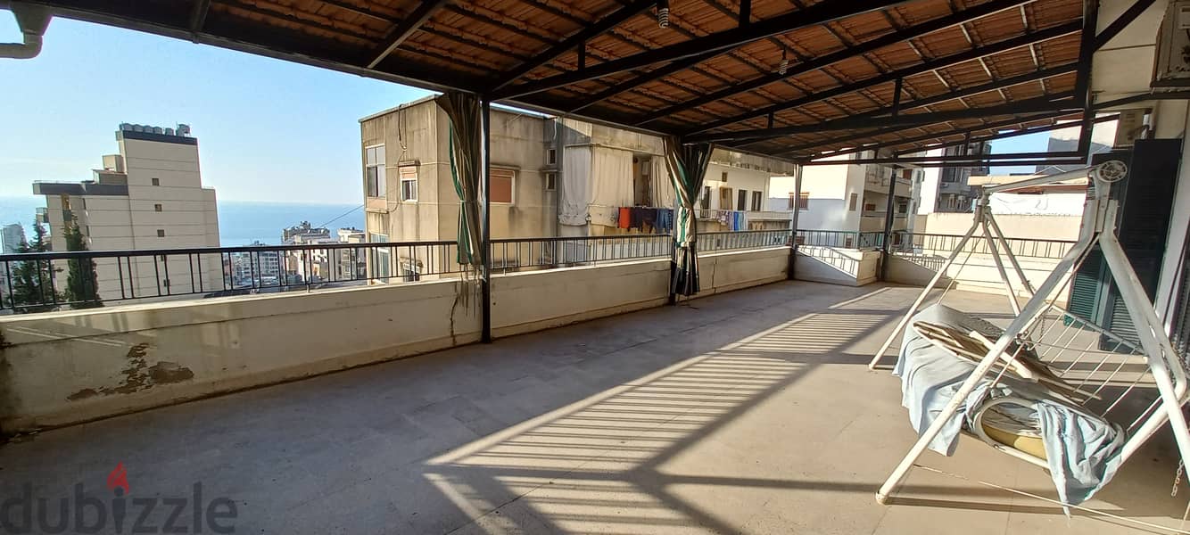 Apartment with big terrace for sale in Jal El Dibشقة مع تراس كبير 4
