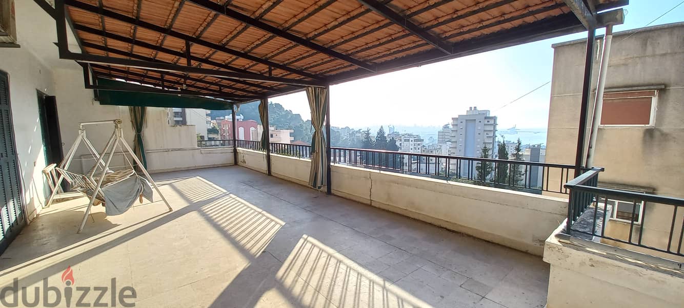 Apartment with big terrace for sale in Jal El Dibشقة مع تراس كبير 8