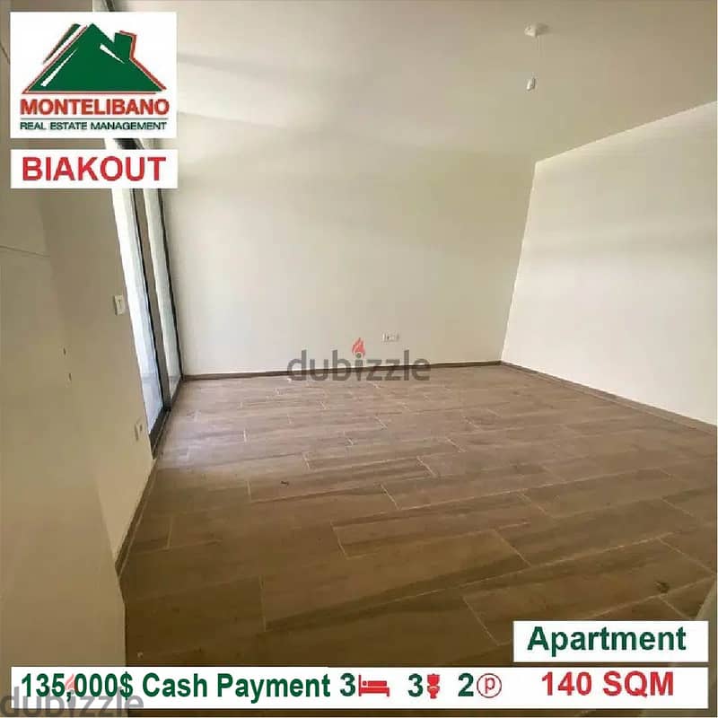 135000$!! Apartment for sale located in Biakout 1