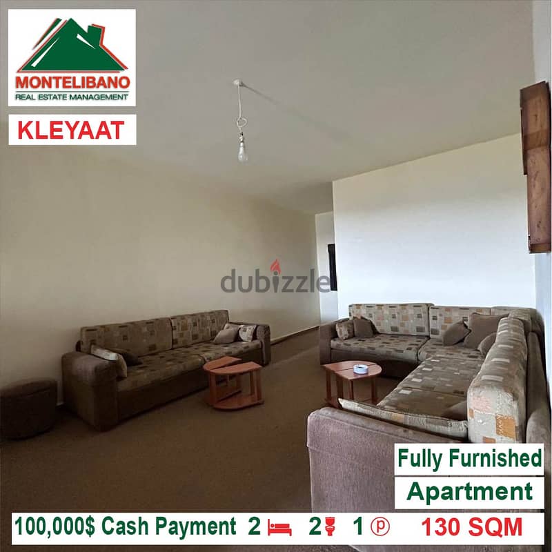 100000$!! Fully Furnished Apartment for sale located in Kleyaat 1