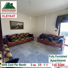 400$!! Fully Furnished Apartment for rent located in Kleyaat 0