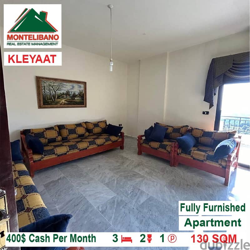 400$!! Fully Furnished Apartment for rent located in Kleyaat 0