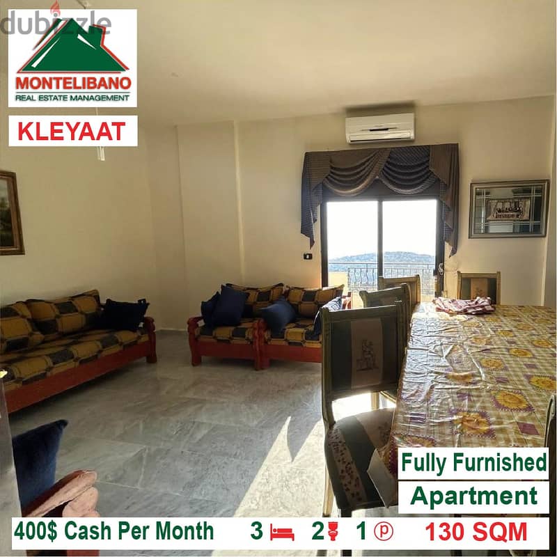400$!! Fully Furnished Apartment for rent located in Kleyaat 1