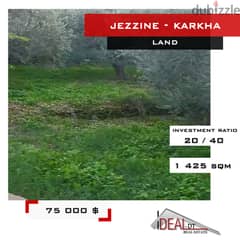 Land for sale in Jezzine karkha 1425 sqm ref#jj26078