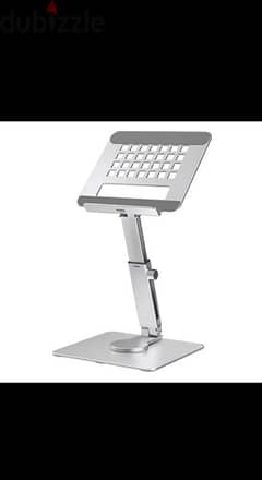 Aluminum Tablet Stand 360 degree Rotating Adjustable Desk 0