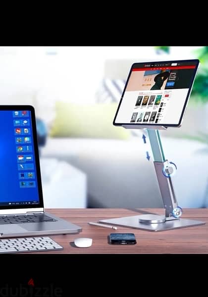 Aluminum Tablet Stand 360 degree Rotating Adjustable Desk 3