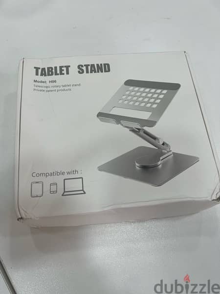 Aluminum Tablet Stand 360 degree Rotating Adjustable Desk 7
