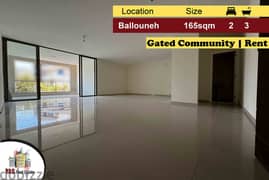 Ballouneh 165m2 | Rent | Gated Community | Catch | Brand New | KS |
