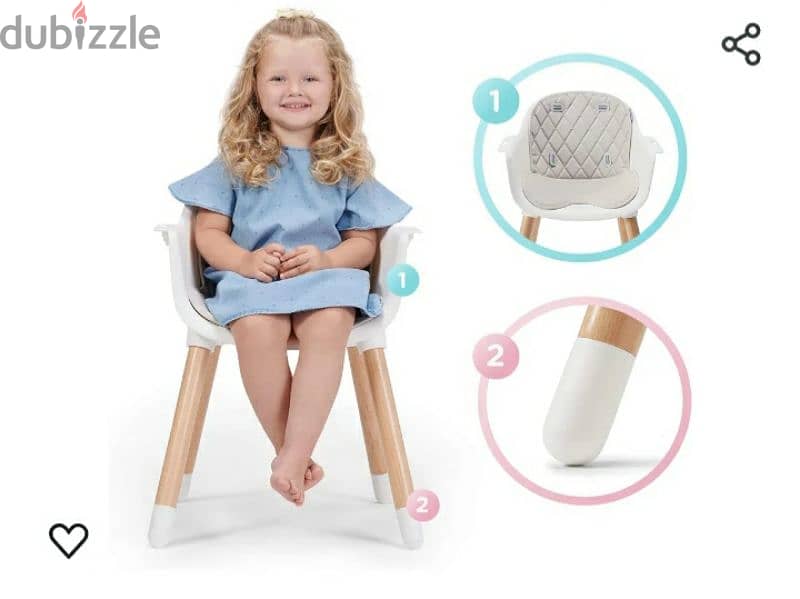 kinderKraft  high chair 2 in 1 made in  poland/ 3$ delivery 4
