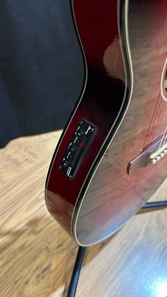 Ibanez Electro Acoustic Guitar Red Color 2