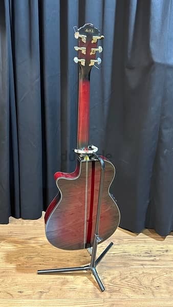 Ibanez Electro Acoustic Guitar Red Color 3
