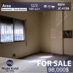 Apartment For Sale in Zouk Mosbeh, JC-4158, شقّة للبيع في ذوق مصبح 0