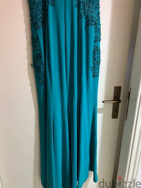 Green dress, size 38-40, worn once 4