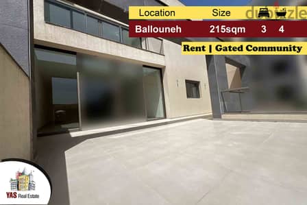 Ballouneh 215m2 | Rent | Brand New | Common Area | KS MY |