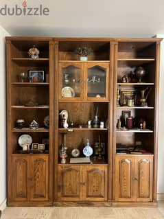 Solid wood floor-to-ceiling cabinet