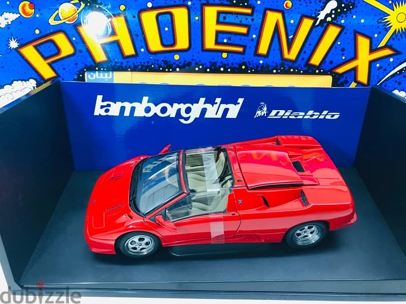 1/18 diecast Autoart Discontinued Shop Sealed Lamborghini Roadster Red 1