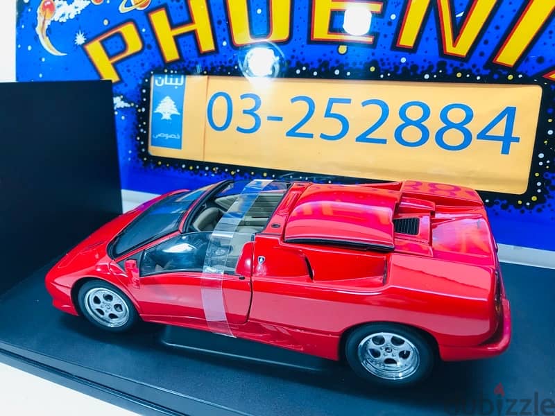 1/18 diecast Autoart Discontinued Shop Sealed Lamborghini Roadster Red 3