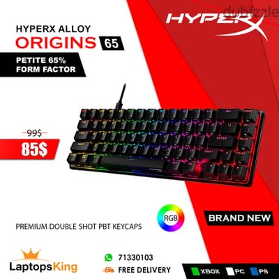 HYPERX ALLOY ORIGINS 65 RGB MECHANICAL GAMING KEYBOARD