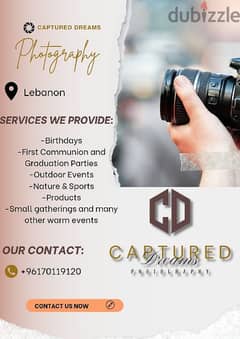 We're here to photograph your events! 0