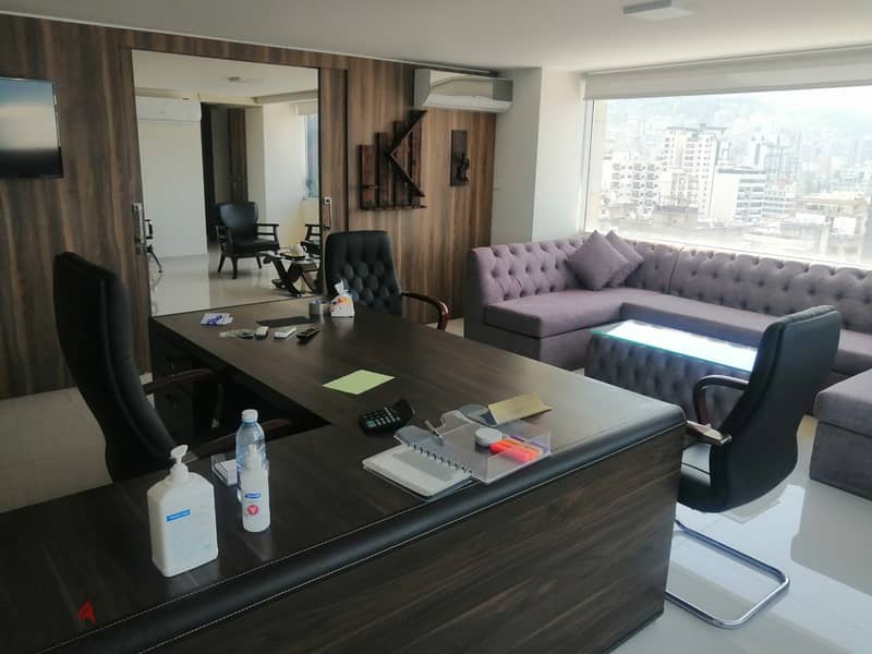 L15122 - Furnished and Decorated Office For Rent in Antelias 2