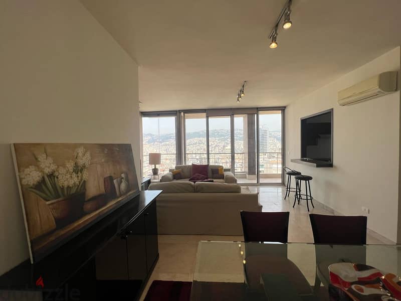 L15124 - A 3-Bedrooms Apartment with Open View For Rent In Achrafieh 3