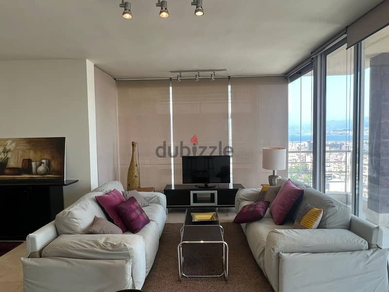 L15124 - A 3-Bedrooms Apartment with Open View For Rent In Achrafieh 8