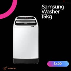 Samsung Top Load 15kgs Washer كفالة شركة 0