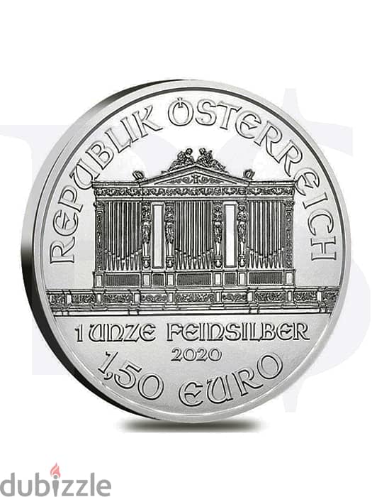 2020 1 oz Vienna Philharmonic Silver Coin 1