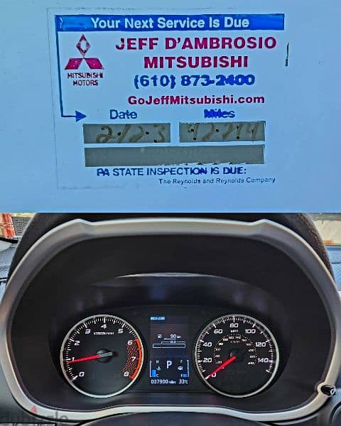 MITSUBISHI ECLIPSE CROSS 4WD BLACK EDITION 2019 full 37000 miles خارق 18