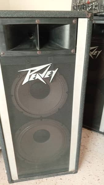sound system speakers and power mixer 1