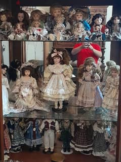 vintage porcelain dolls collection 0