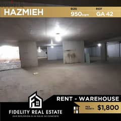 Warehouse for rent in Hazmieh GA42