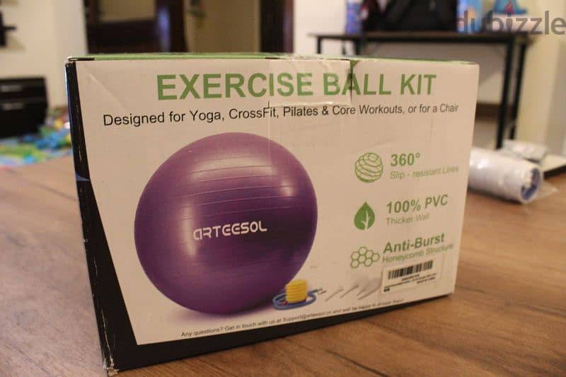 Exercise ball. designed for Yoga, CrossFit, Pilates. . . 1