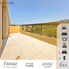 Fanar | 170m² 2 Bedrooms Rooftop + Terrace | Open View | Parking | New 0