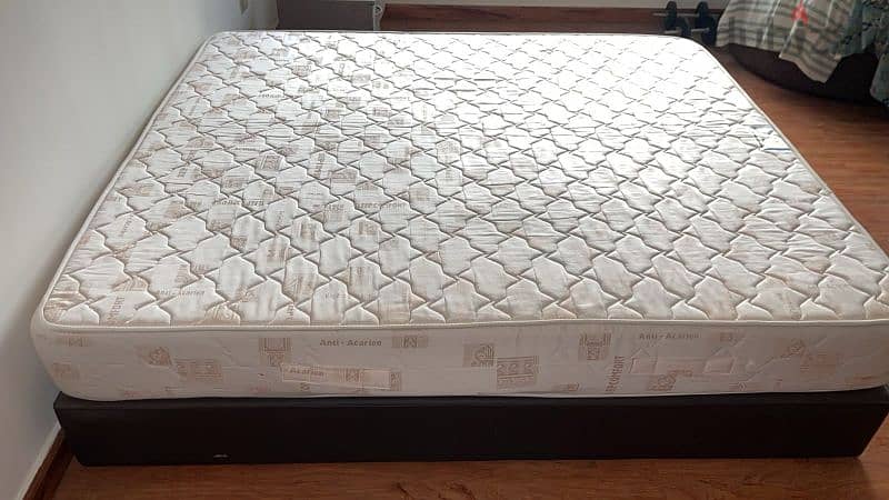 king bed and mattress in good condition 1