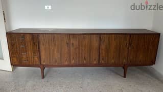 vintage wooden dressoir and dining table