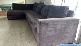 2-piece L shaped comfortable sofa