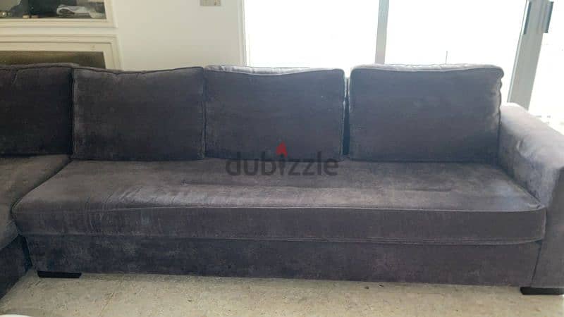2-piece L shaped comfortable sofa 1